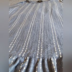 W5 Womens Blue and White Striped Top Size XL